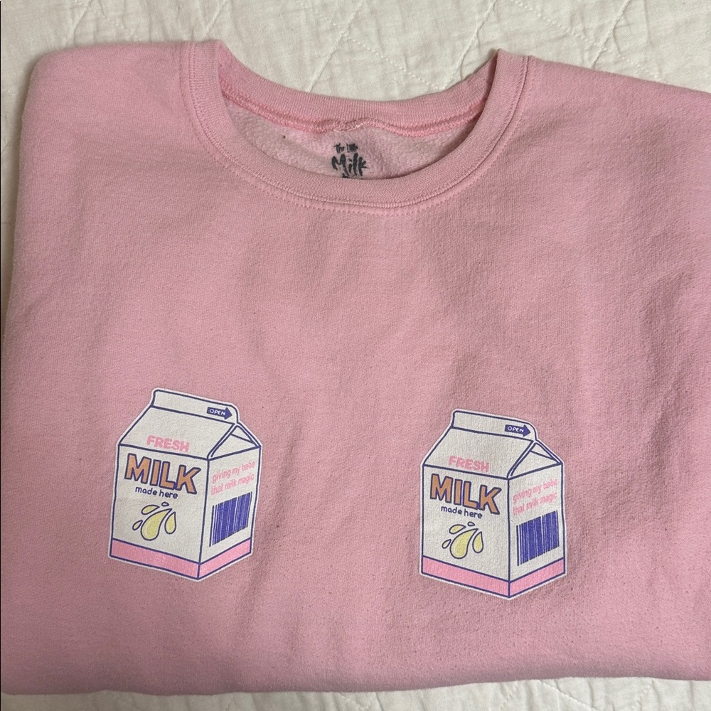 The Little Milk Bar TLMB Milk Carton Sweatshirt